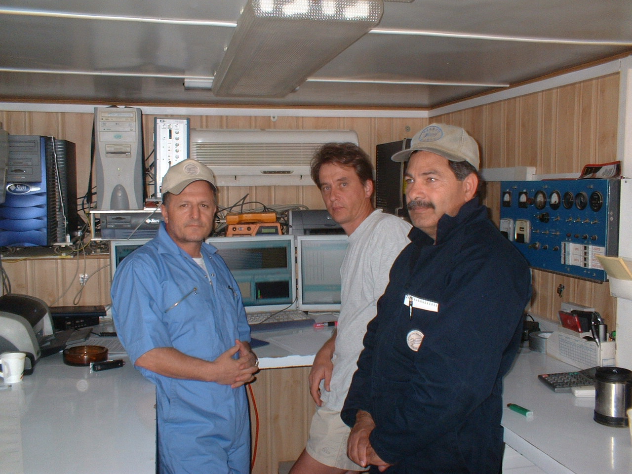 3D seismic data QC at NAGECO crew in Libya.